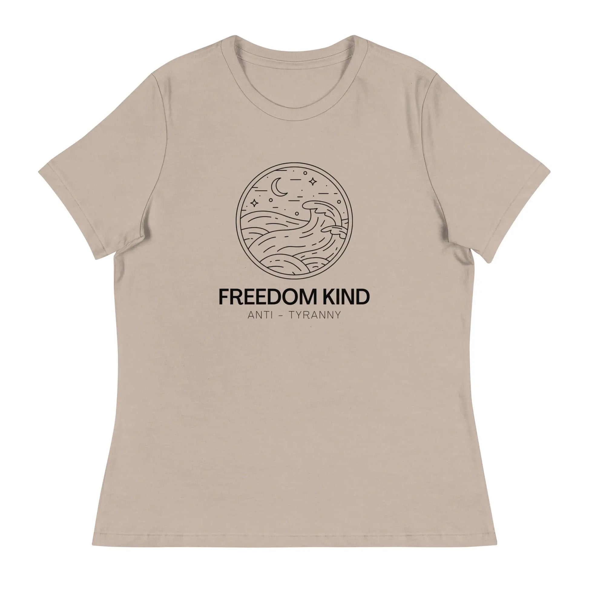 Women's Relaxed T-Shirt: Night Seas | Freedom Kind Apparel - Image #18