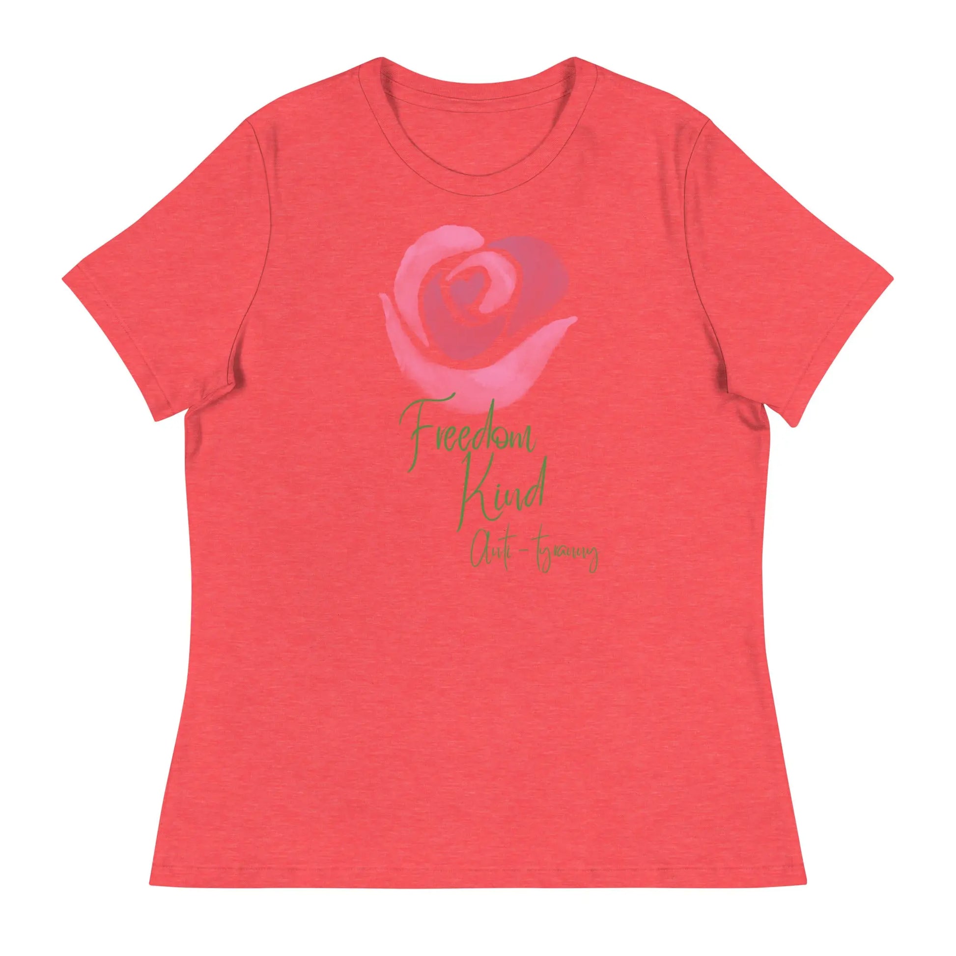Women's Relaxed T-Shirt with Rose Design | Freedom Kind Apparel - Image #7
