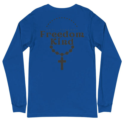 Unisex Long Sleeve Tee with Rosary Design | Freedom Kind Apparel - Image #11