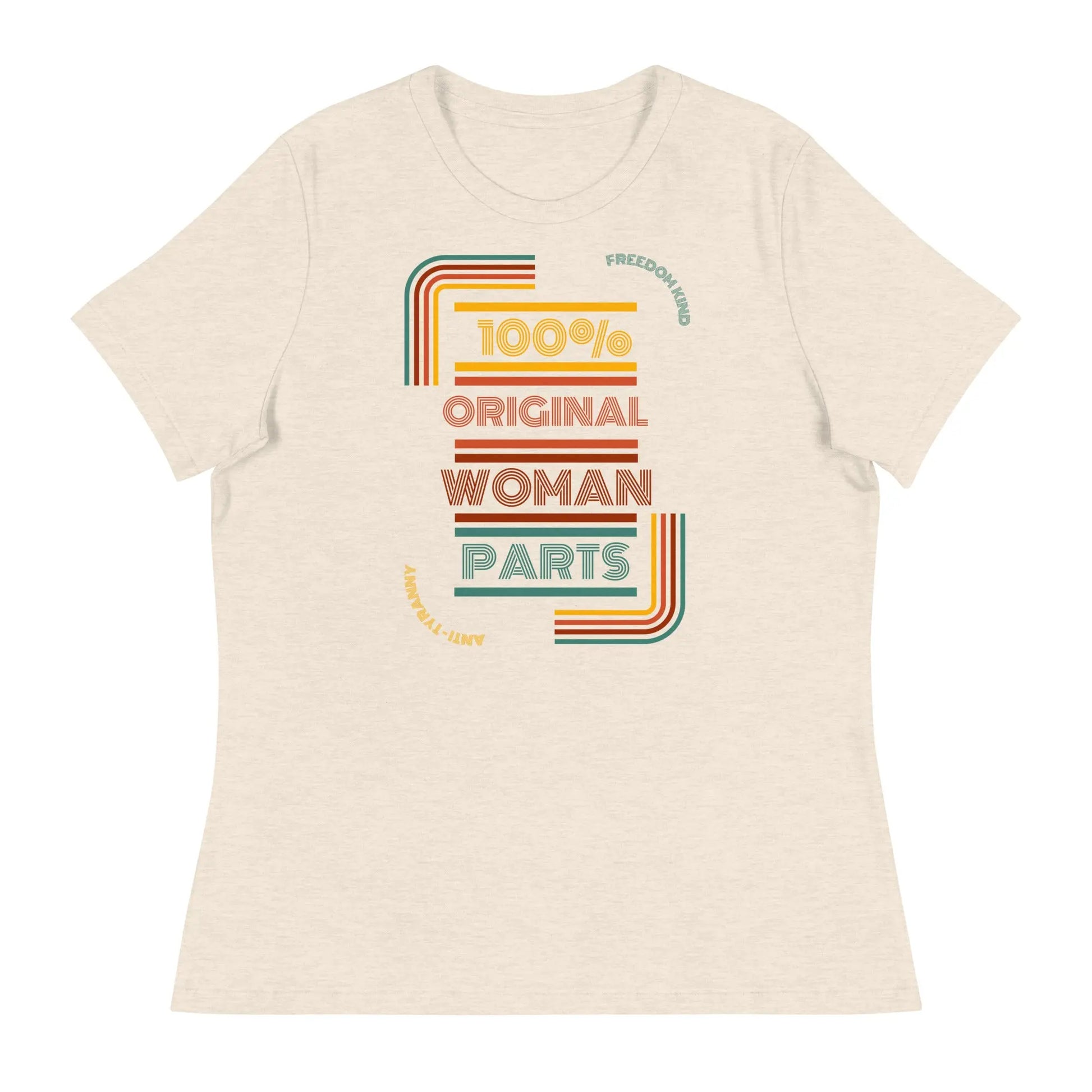 100% Original Woman Parts Women's Relaxed T-Shirt | Freedom Kind Apparel - Image #9
