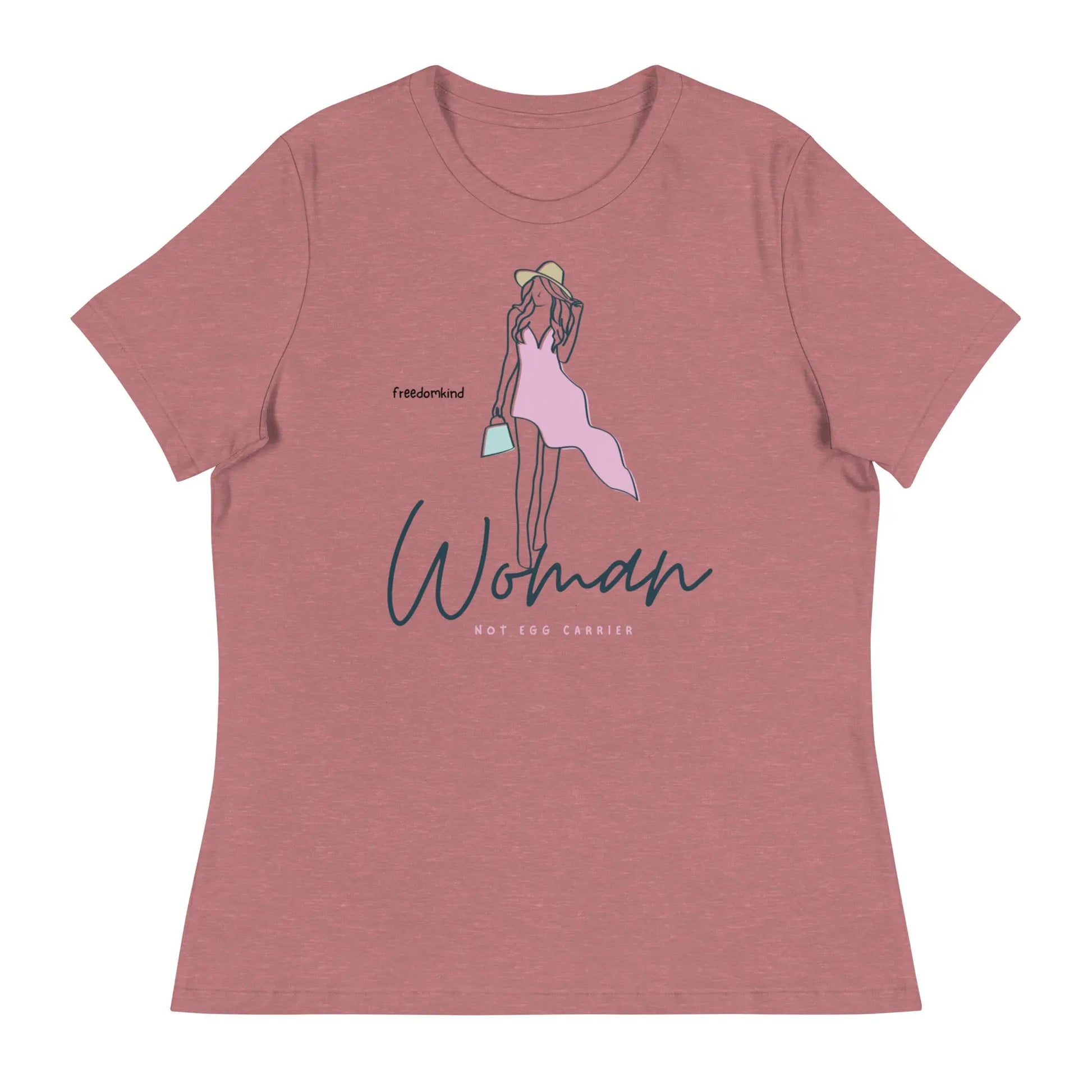 Women's Relaxed T-Shirt: 'Motherhood in Progress' | 'I'm Not Carrying an Egg, It's a Baby!' | Freedom Kind - Image #8