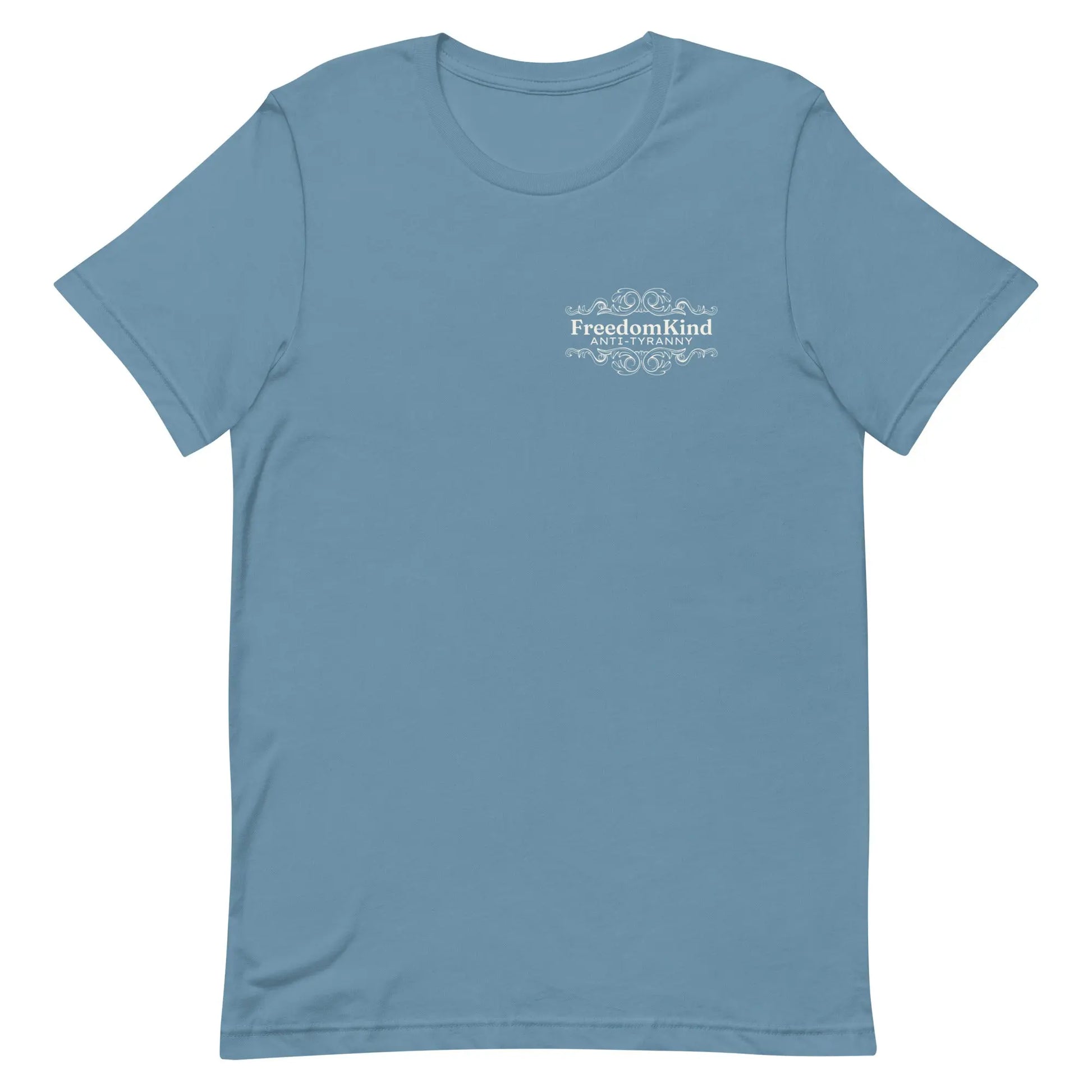 Freedom Kind Anti - Tyranny Scroll Logo T-shirt - Image #15