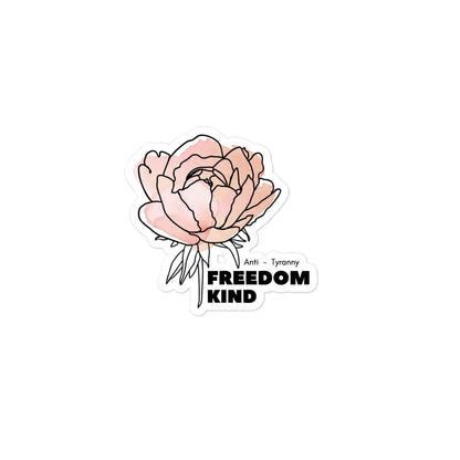 Freedom Kind Anti - Tyranny Peonies Bubble-free stickers - Image #2