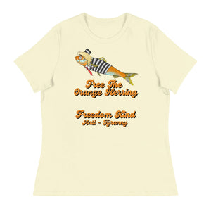 Donald Trump Women's Relaxed T-Shirt: 'Free The Orange Herring' | Freedom Kind - Image #1