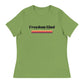 Freedom Kind Anti - Tyranny Sunset Banner Women's Relaxed T-Shirt - Image #14