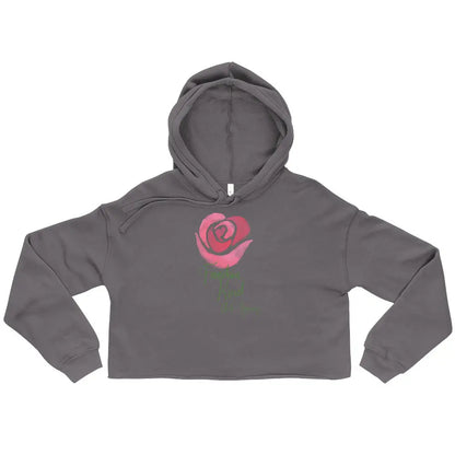 Freedom Kind Anti - Tyranny Rose Women's Crop Hoodie - Image #3