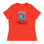 Women's Relaxed T-Shirt: 'I Didn't Vote For Communism' | Freedom Kind - Image #2