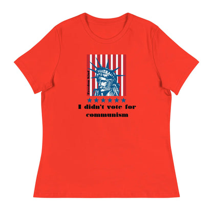 Women's Relaxed T-Shirt: 'I Didn't Vote For Communism' | Freedom Kind - Image #2