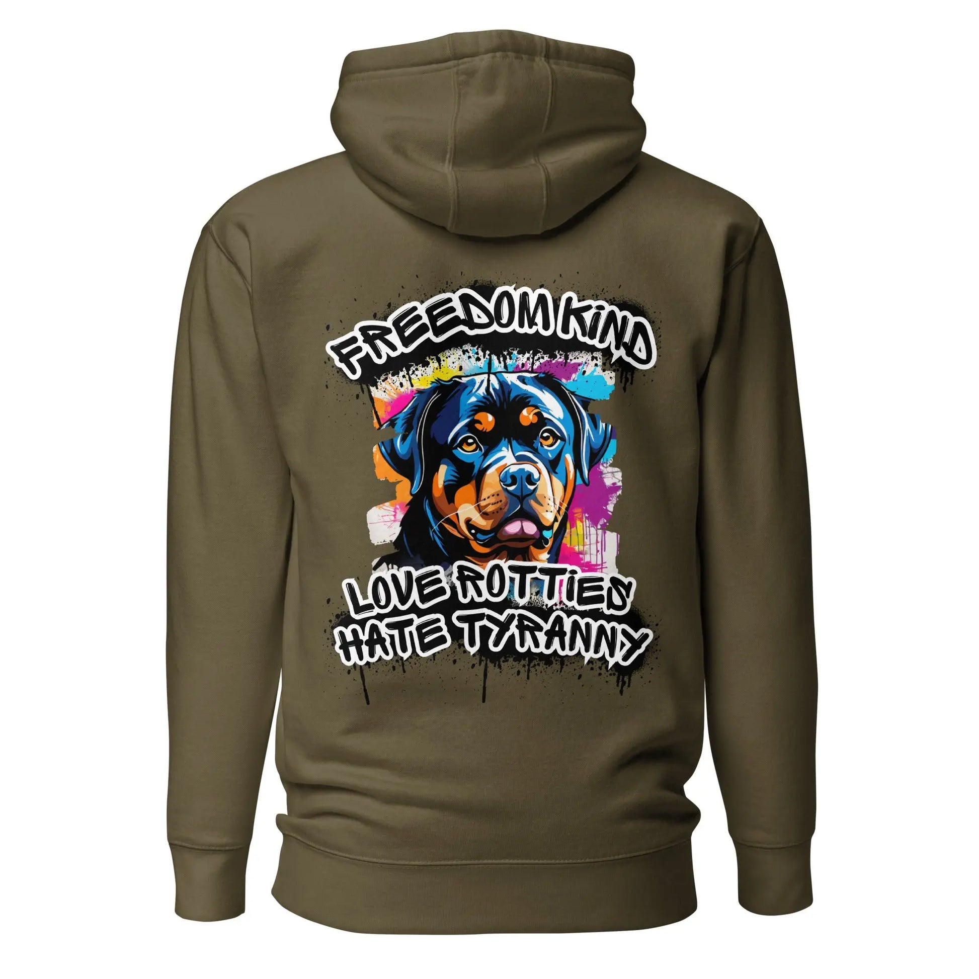 Love Rotties, Hate Tyranny | Men's Hoodie - Image #17