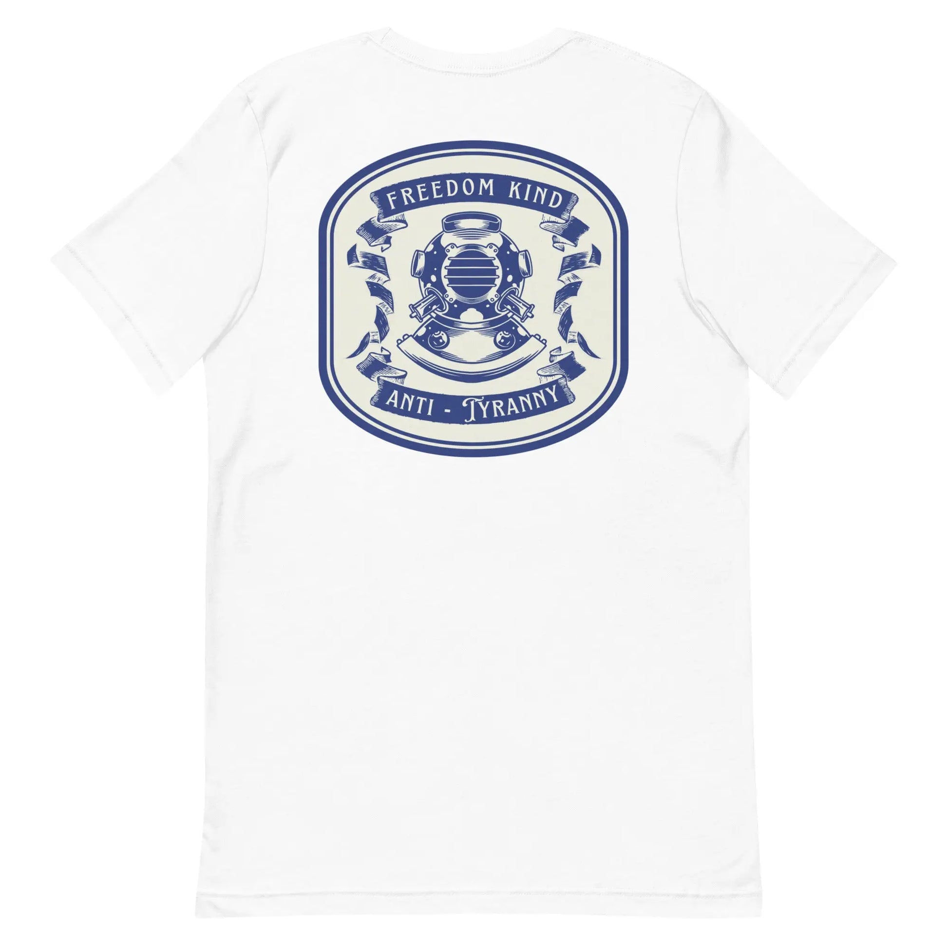 Freedom Kind Anti - Tyranny Vintage Scuba Logo T-shirt - Image #28