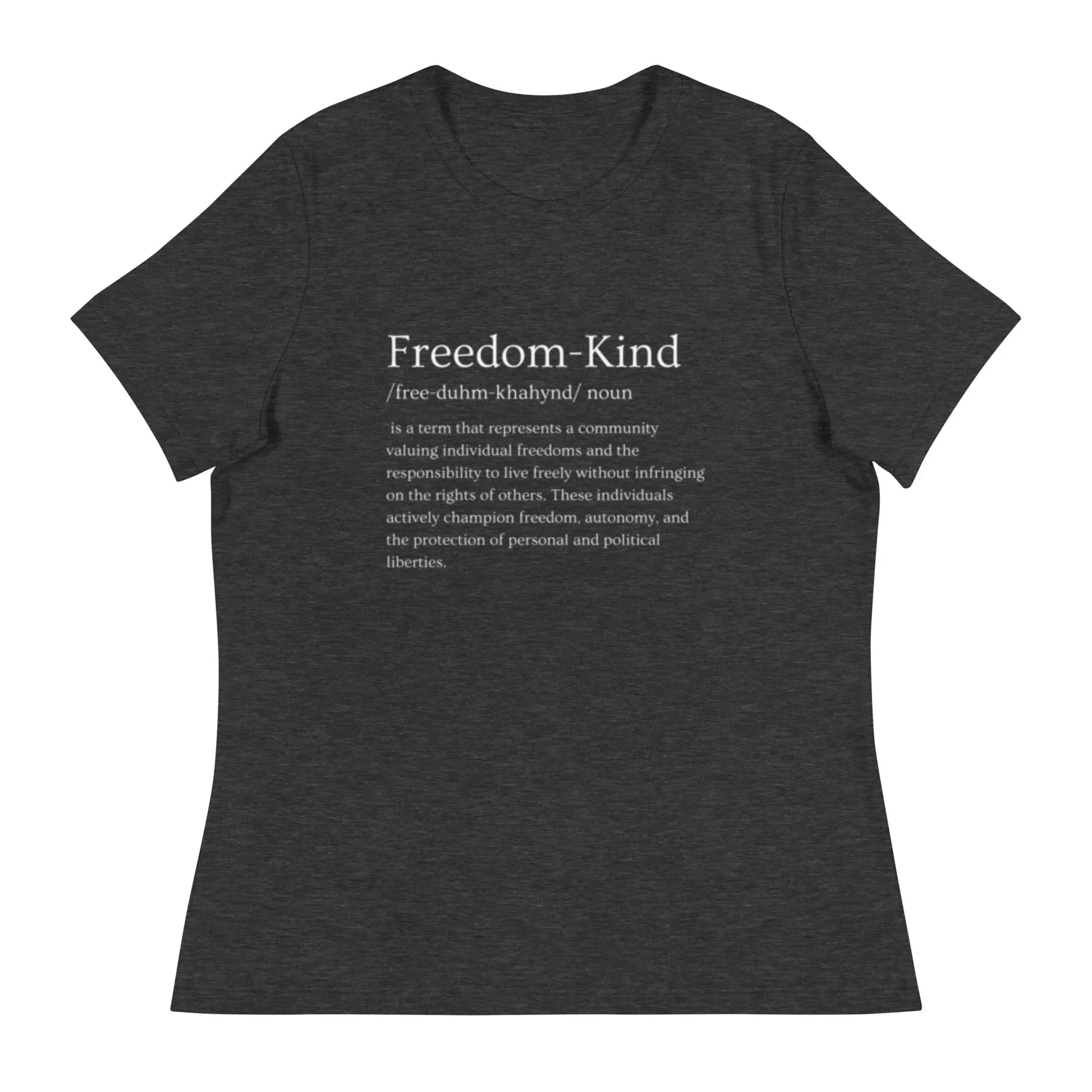 Freedom Kind Definition Women's Relaxed T-Shirt - Image #3