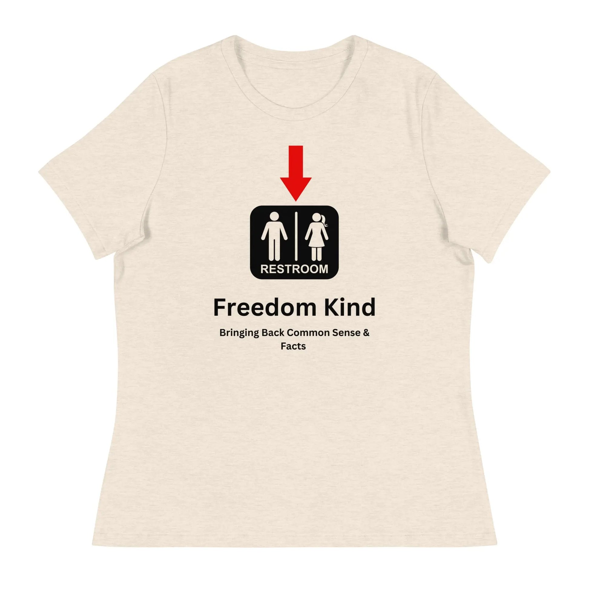 Just a Restroom Sign Women's Relaxed T-Shirt | Freedom Kind Apparel - Image #19