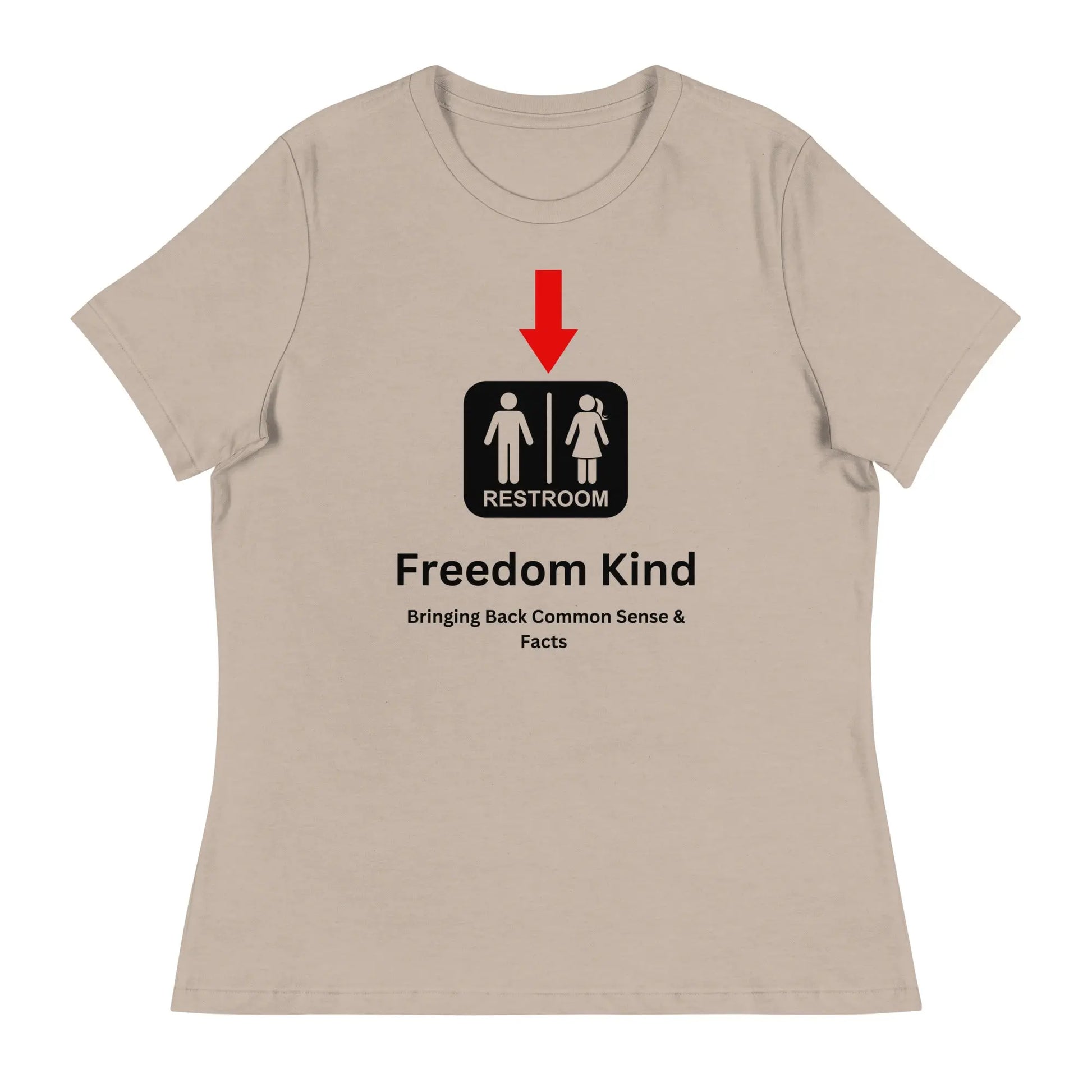 Just a Restroom Sign Women's Relaxed T-Shirt | Freedom Kind Apparel - Image #13