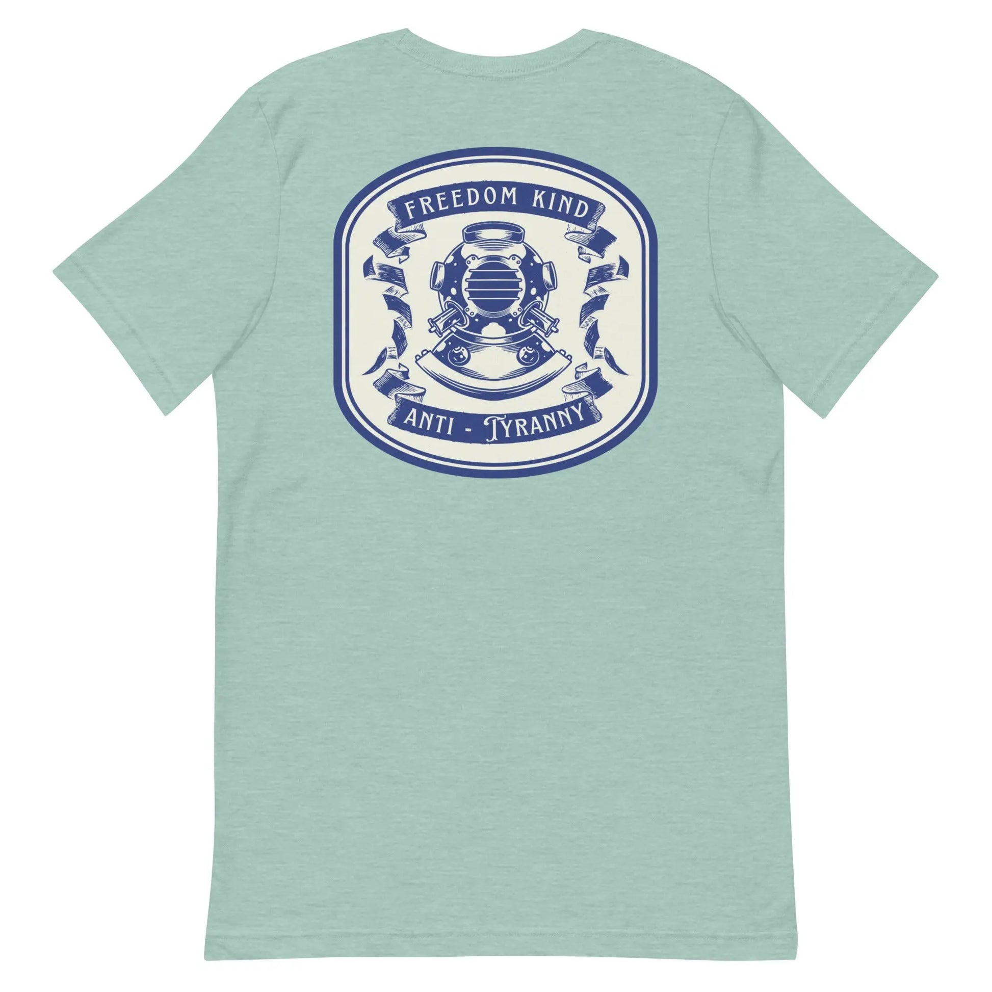 Freedom Kind Anti - Tyranny Vintage Scuba Logo T-shirt - Image #19