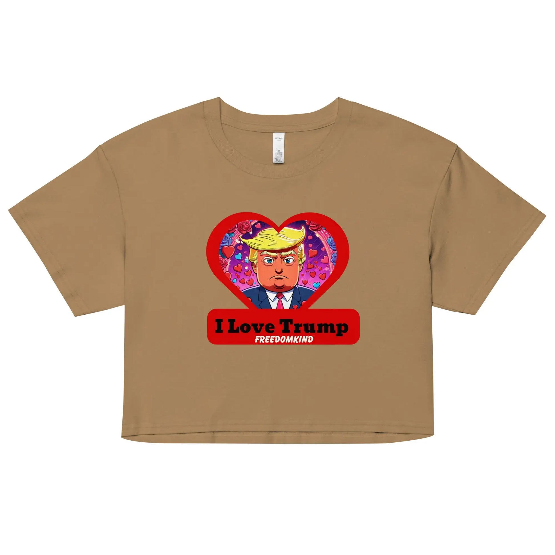 I love Trump 2 | Women’s crop top - Image #4