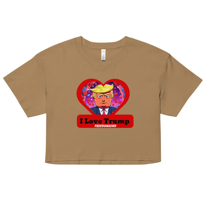 I love Trump 2 | Women’s crop top - Image #4