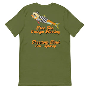 Political Commentary T-shirt: 'Free The Orange Herring' Donald Trump| Freedom Kind Apparel - Image #1