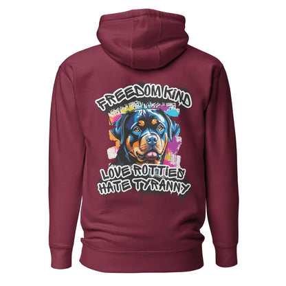 Love Rotties, Hate Tyranny | Men's Hoodie - Image #7