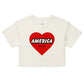 Love America | Women’s crop top - Image #15