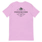 Freedom Kind Anti - Tyranny Liberty Bell American Flag Logo T-shirt - Image #17