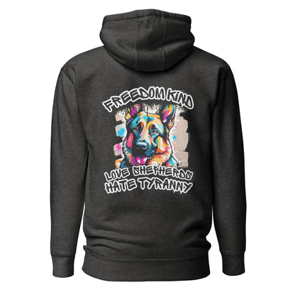 Love German Shepherds, Hate Tyranny | Men's Hoodie - Image #8