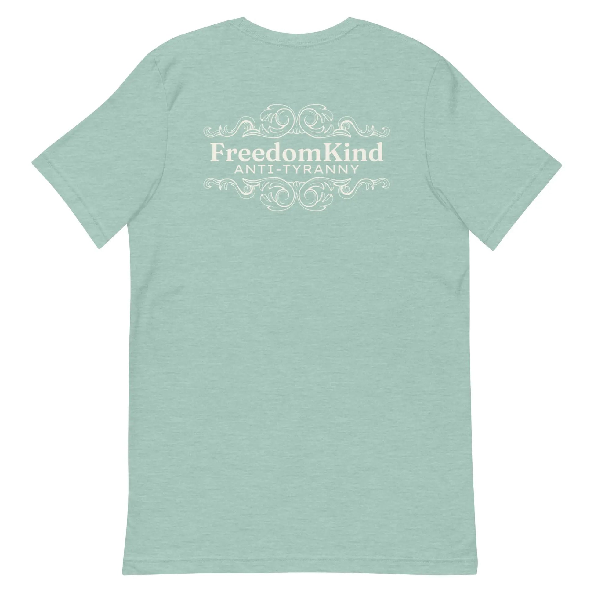 Freedom Kind Anti - Tyranny Scroll Logo T-shirt - Image #22