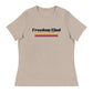 Freedom Kind Anti - Tyranny Sunset Banner Women's Relaxed T-Shirt - Image #22