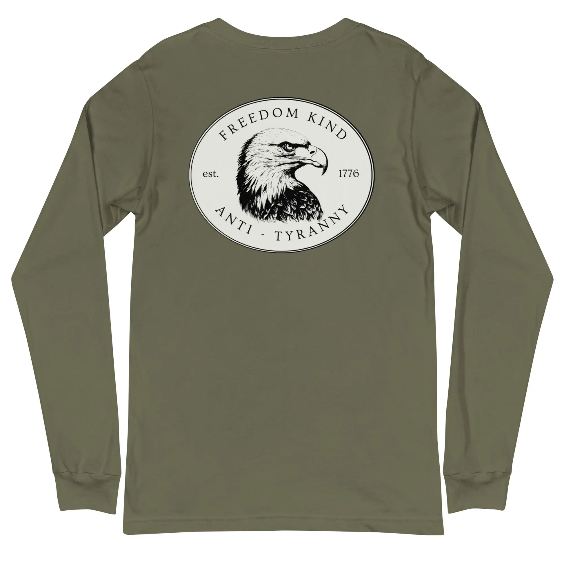 Freedom Kind Bald Eagle Logo Long Sleeve Tee - Image #22