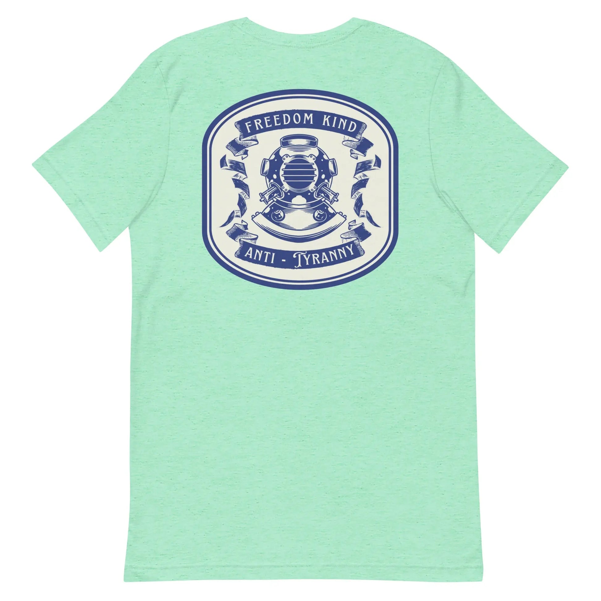 Freedom Kind Anti - Tyranny Vintage Scuba Logo T-shirt - Image #26