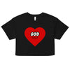 Love God | Women’s crop top - Black