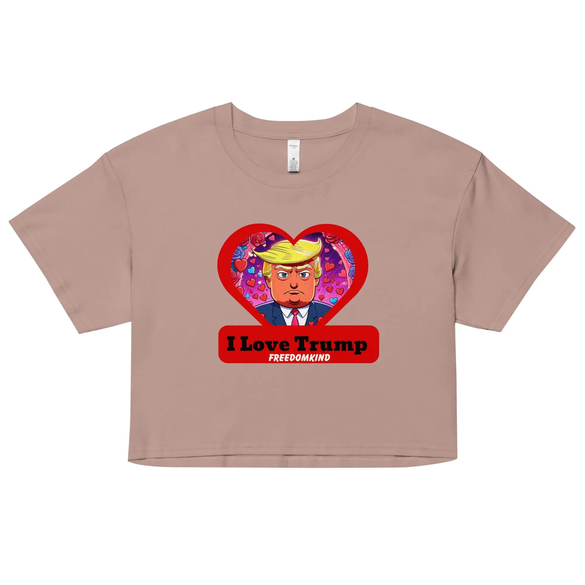 I love Trump 2 | Women’s crop top - Image #6