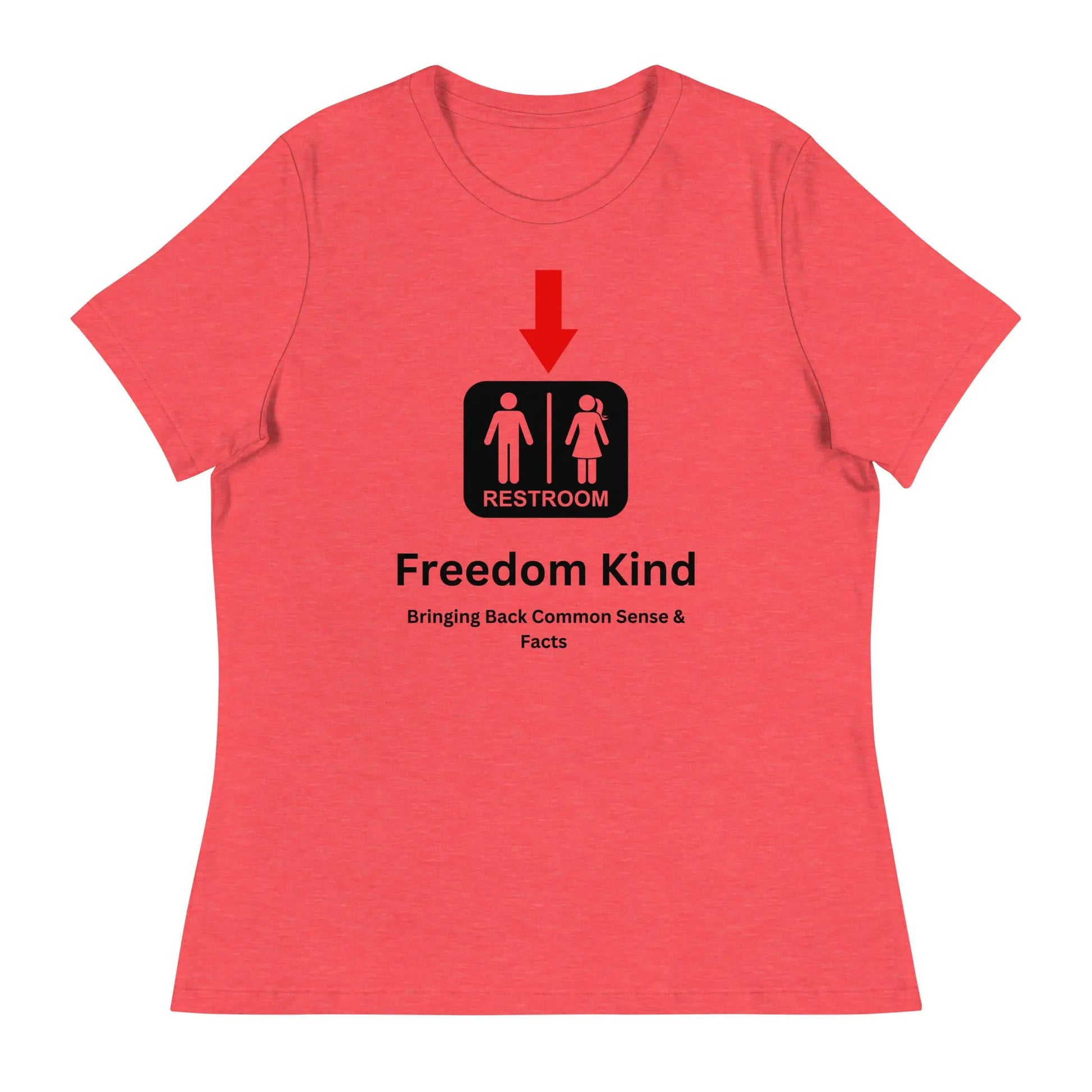 Just a Restroom Sign Women's Relaxed T-Shirt | Freedom Kind Apparel - Image #3