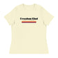 Freedom Kind Anti - Tyranny Sunset Banner Women's Relaxed T-Shirt - Image #29