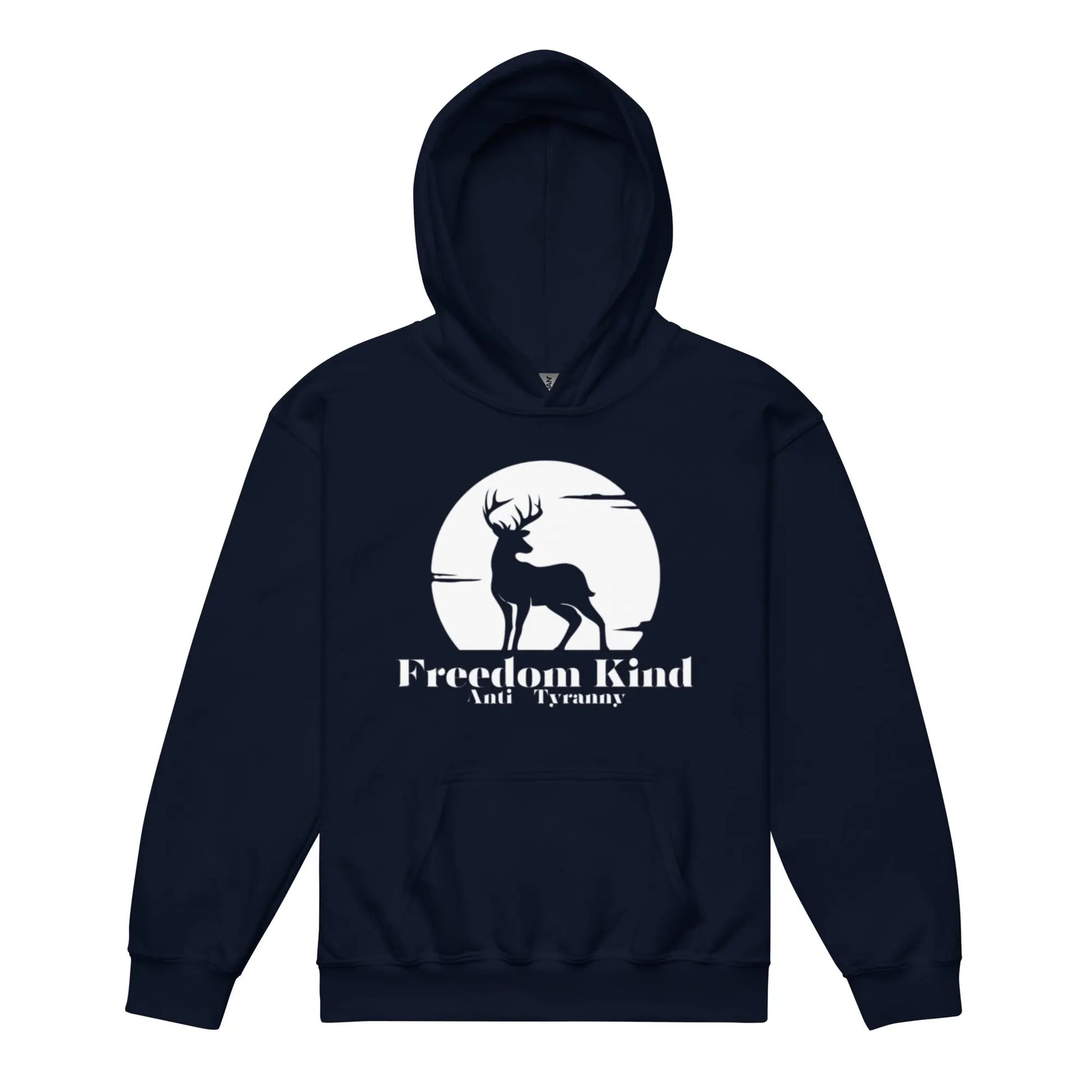 Youth Heavy Blend Hoodie: Moonlit Buck | Freedom Kind Apparel - Image #1