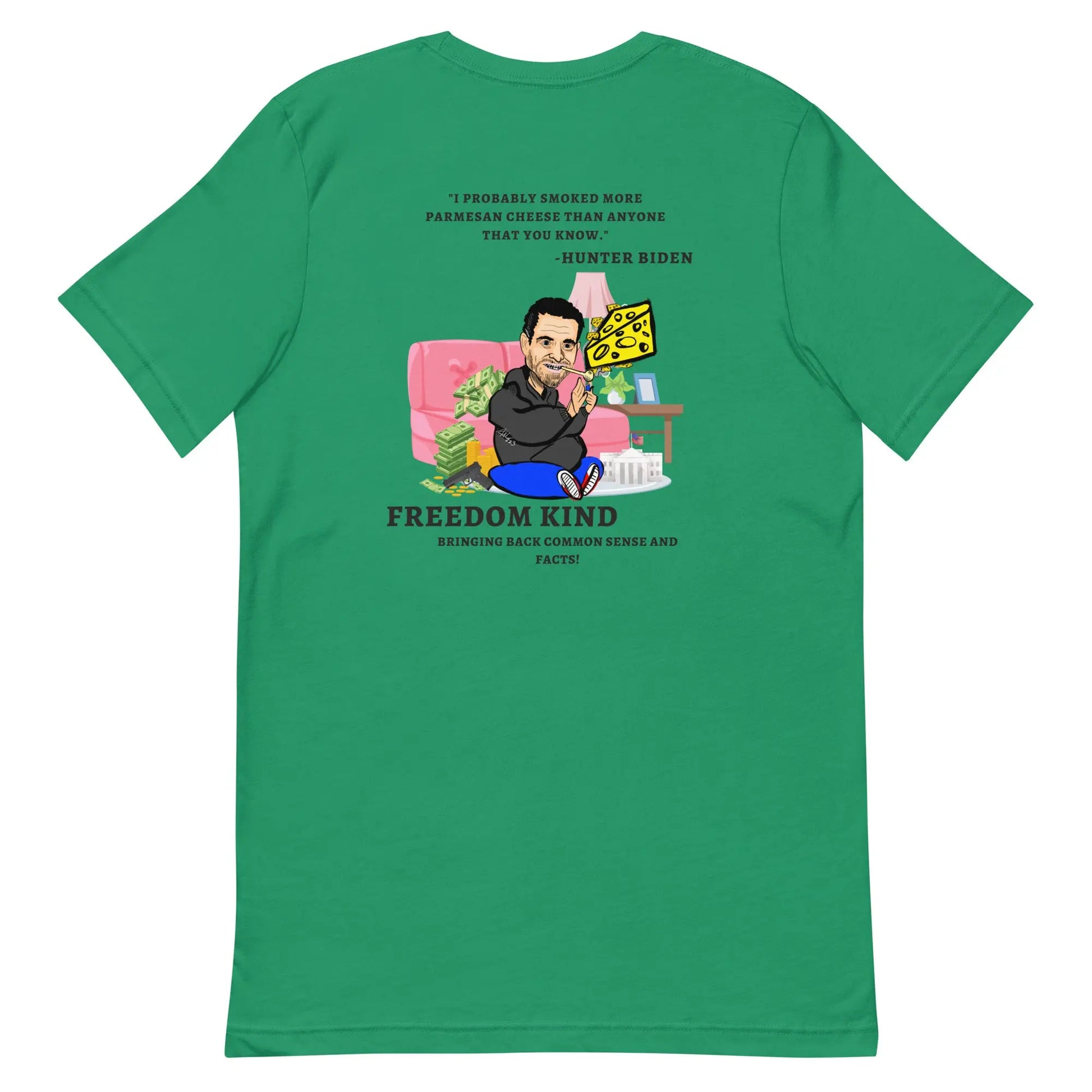 "I probably smoked more Parmesan cheese than anyone that you know." -Hunter Biden | Men's T-shirt - Image #7