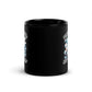 Whiter Flower | Freedom Kind Black Glossy Mug - Image #3