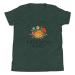 Freedom Kind Anti - Tyranny Spring Flowers Youth Short Sleeve T-Shirt - Image #5