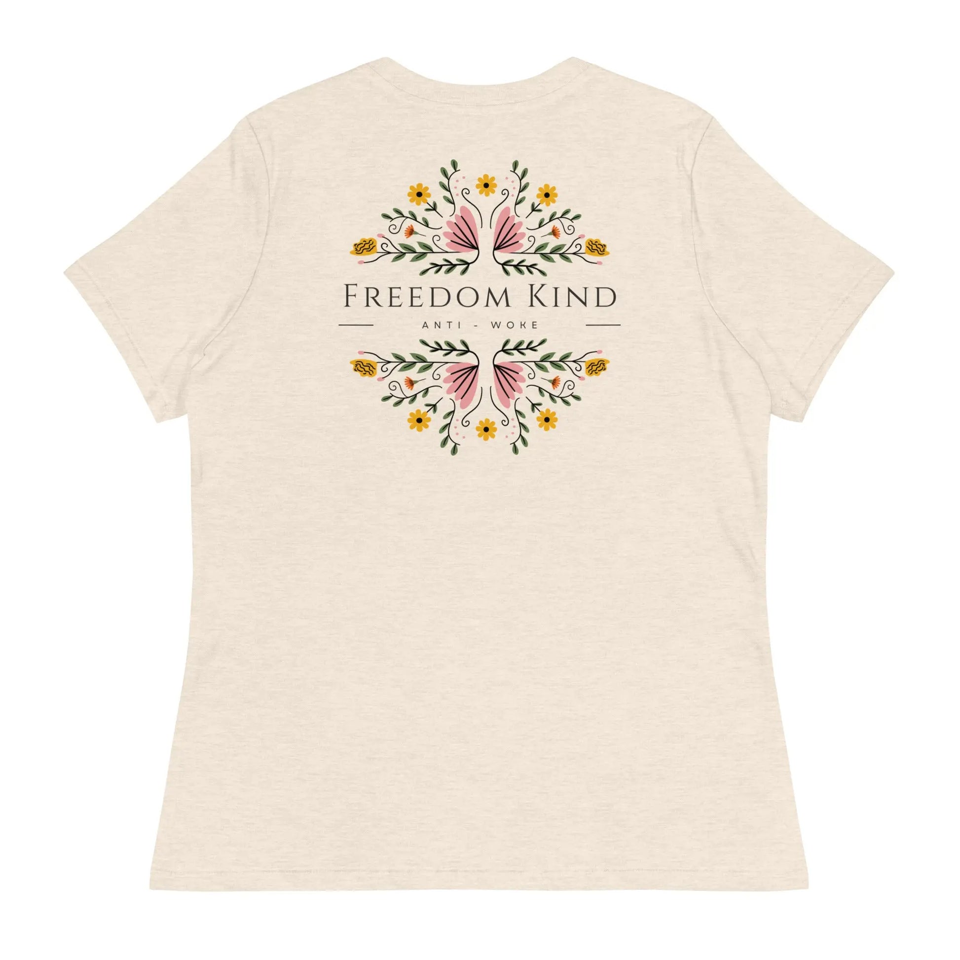 Freedom Kind Anti - Woke Women's Relaxed T-Shirt - Image #28