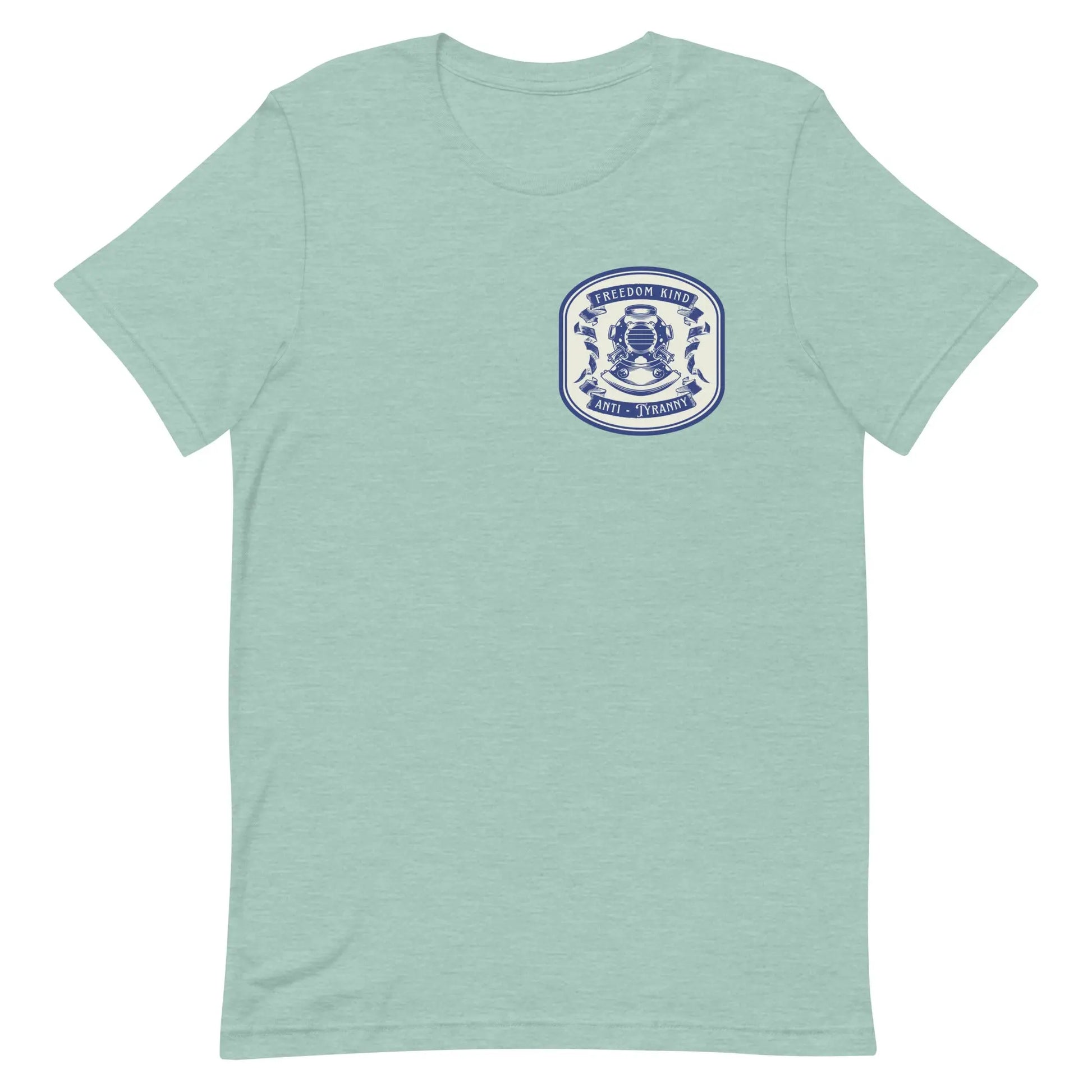 Freedom Kind Anti - Tyranny Vintage Scuba Logo T-shirt - Image #18