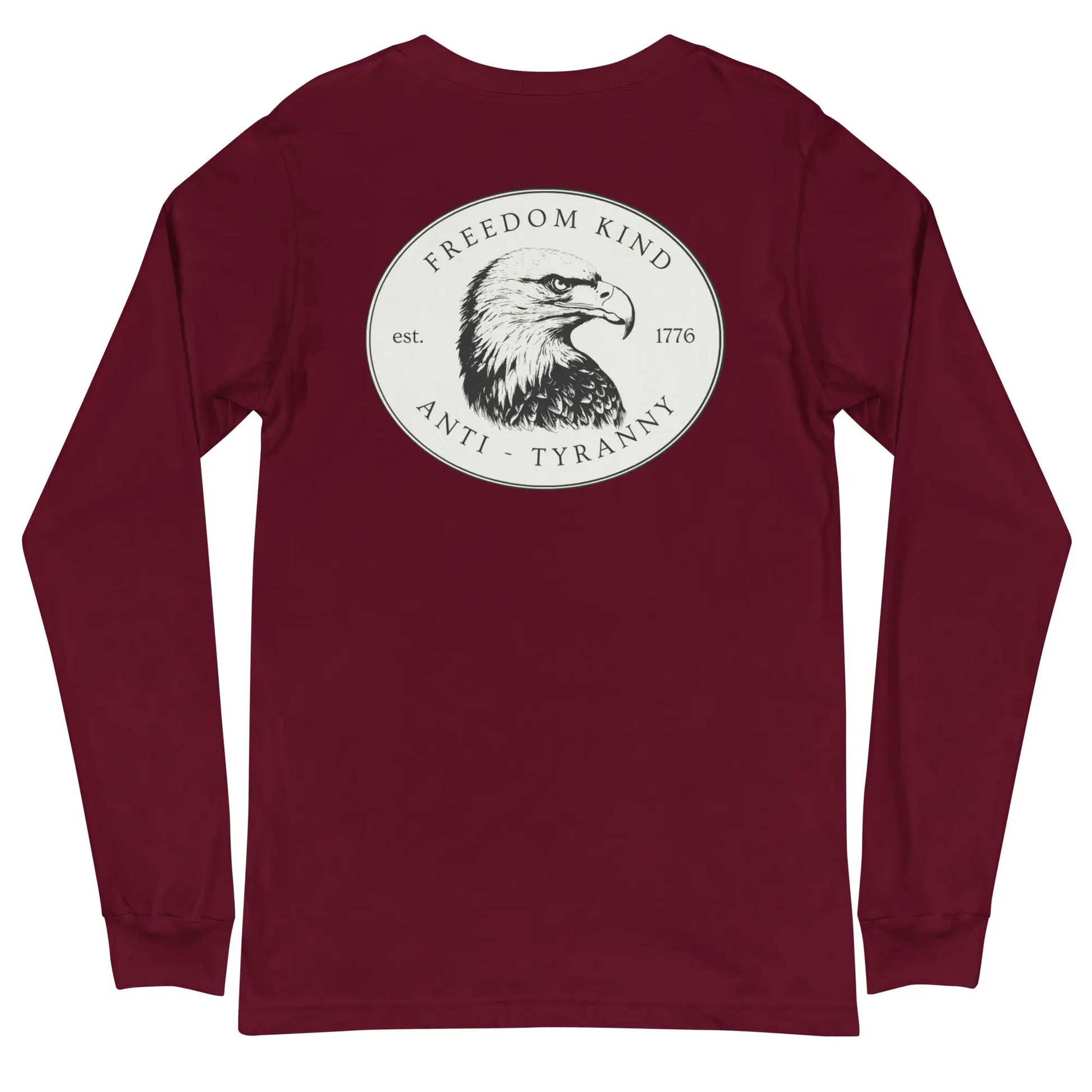 Freedom Kind Bald Eagle Logo Long Sleeve Tee - Image #7