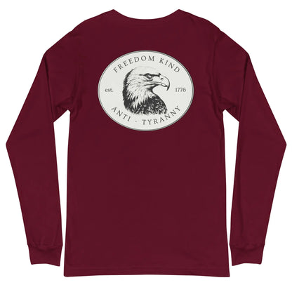 Freedom Kind Bald Eagle Logo Long Sleeve Tee - Image #7