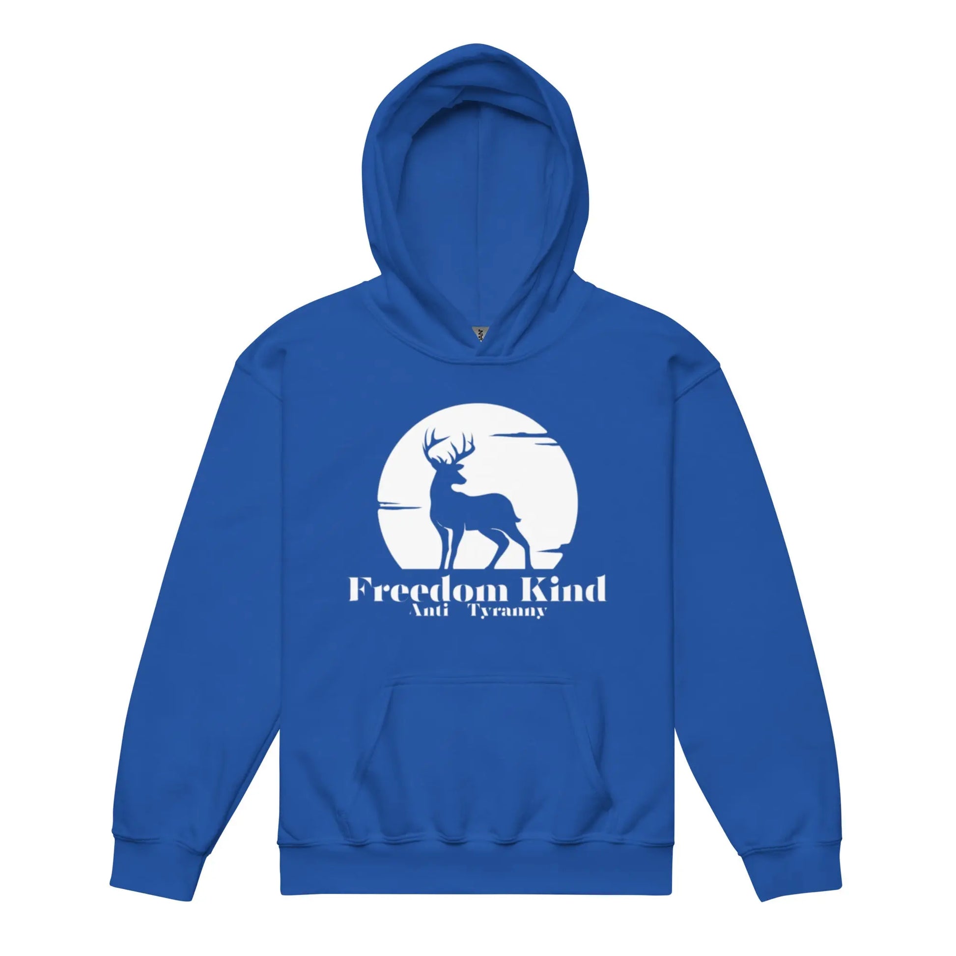 Youth Heavy Blend Hoodie: Moonlit Buck | Freedom Kind Apparel - Image #3
