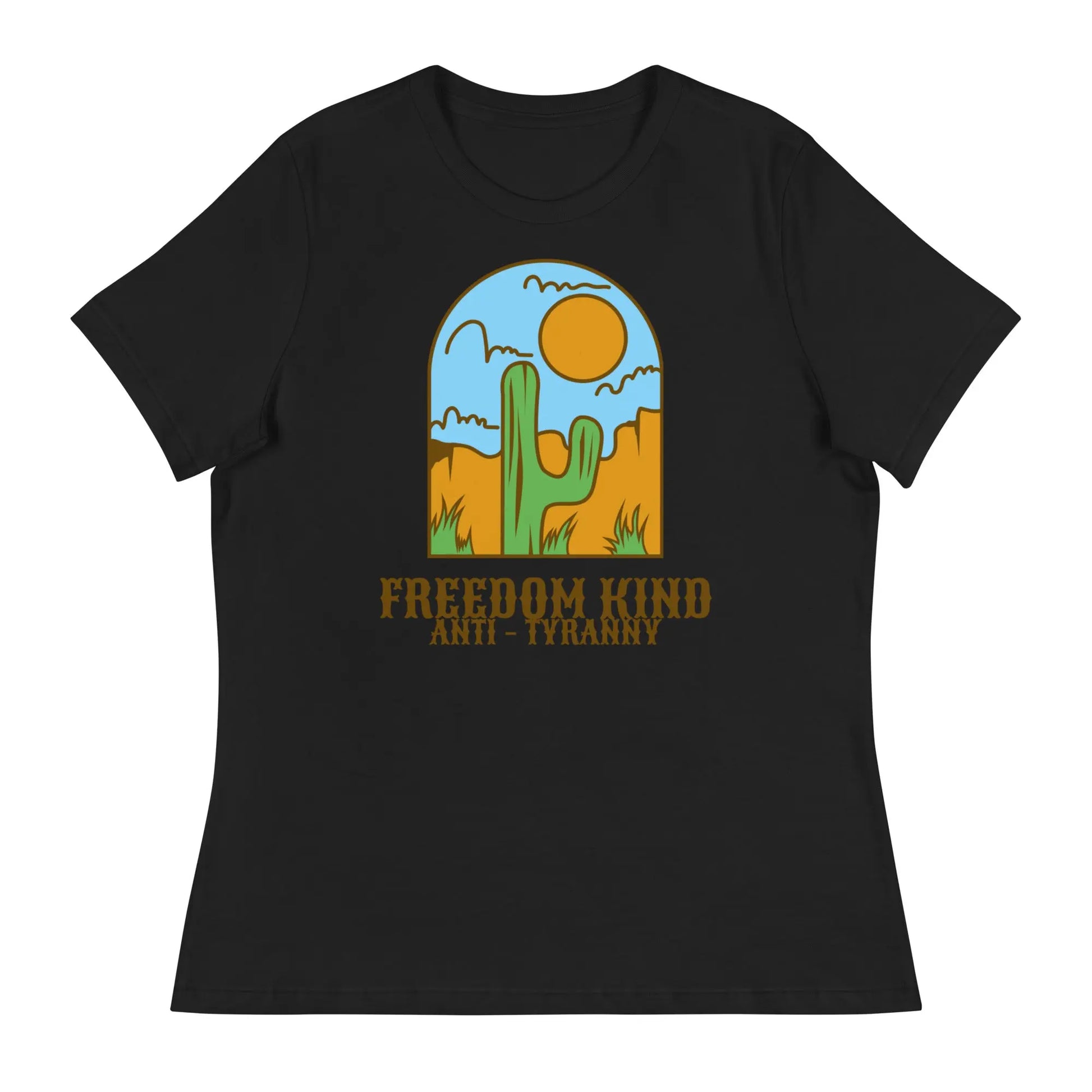 Cactus Women's Relaxed T-Shirt | Freedom Kind Apparel - Image #2
