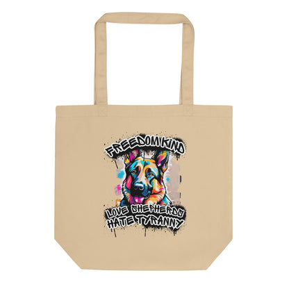 Love Shepherds Hate Tyranny | Freedom Kind Tote bag