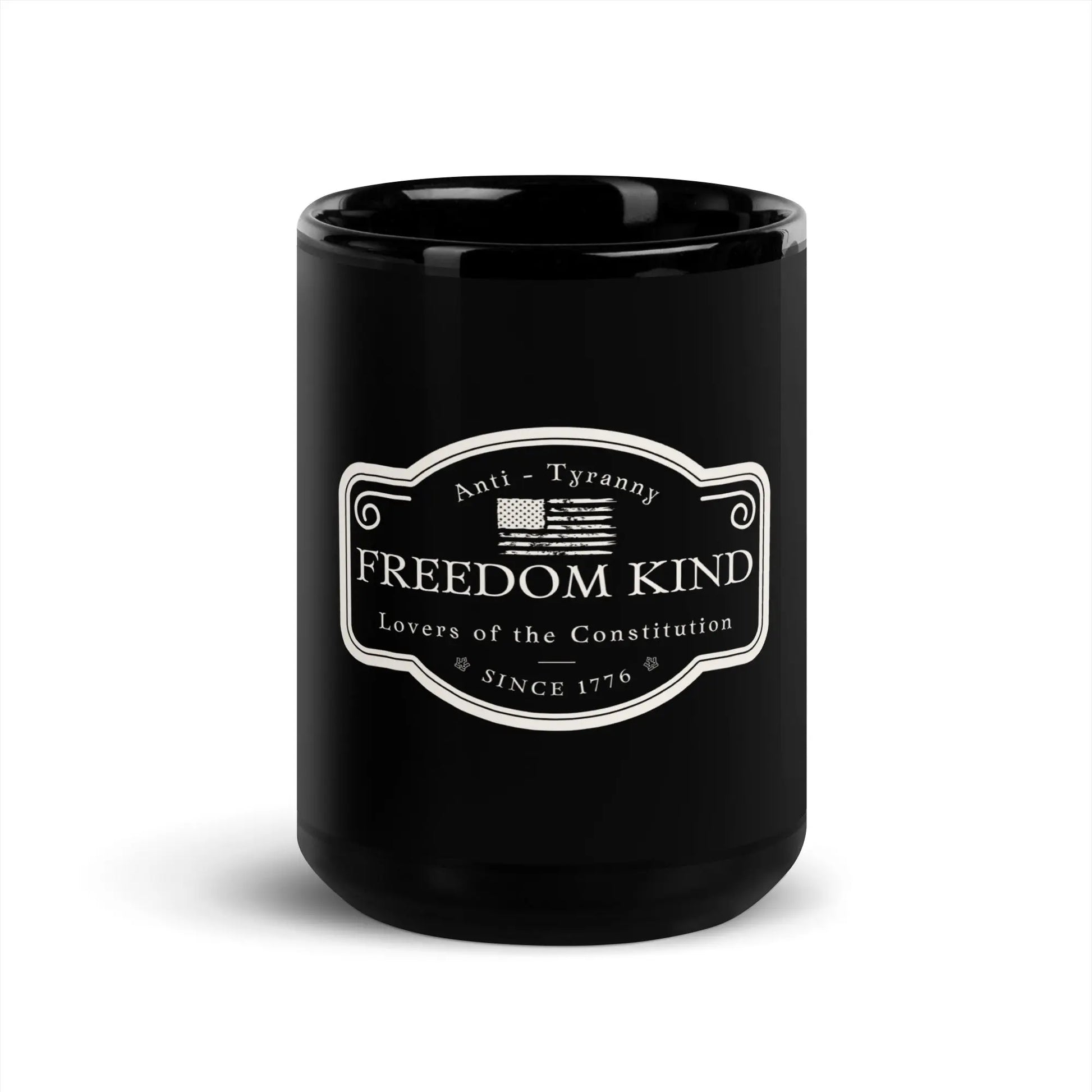 Black Glossy Mug: 'Lovers of The Constitution' | Freedom Kind - Image #6