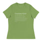 Freedom Kind Definition Women's Relaxed T-Shirt - Image #8