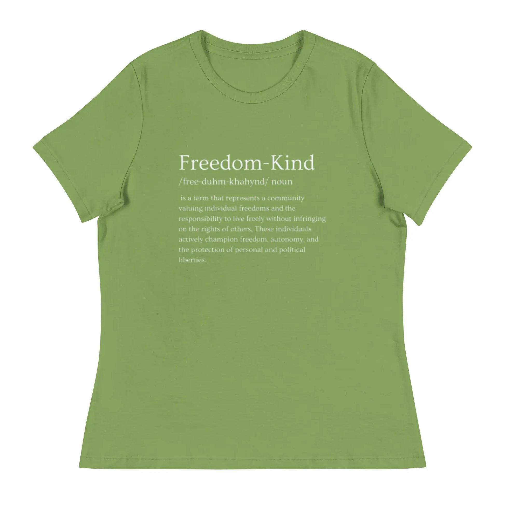 Freedom Kind Definition Women's Relaxed T-Shirt - Image #8