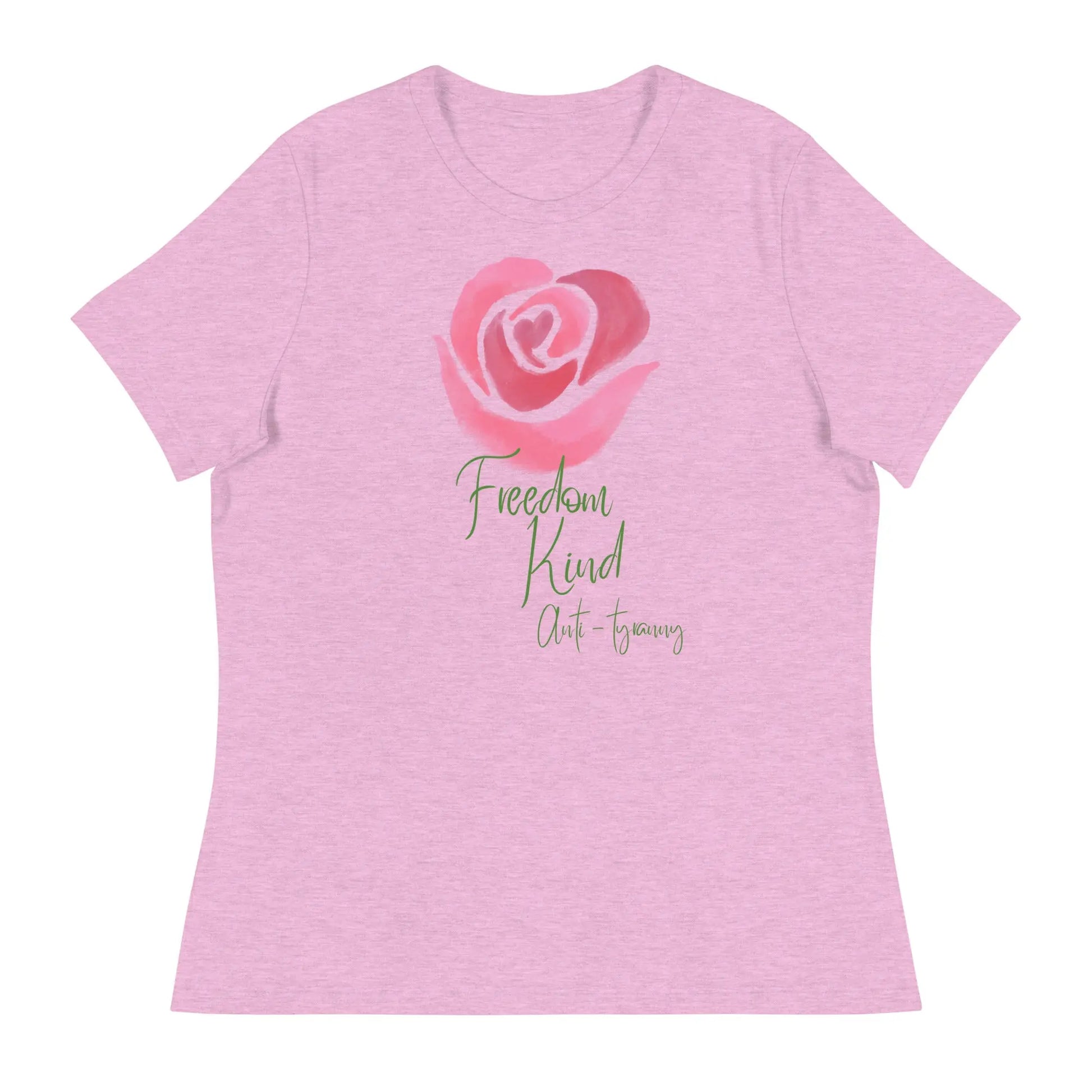 Women's Relaxed T-Shirt with Rose Design | Freedom Kind Apparel - Image #23