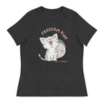 Freedom Kind Anti - Tyranny Kitten Women's Relaxed T-Shirt - Image #4