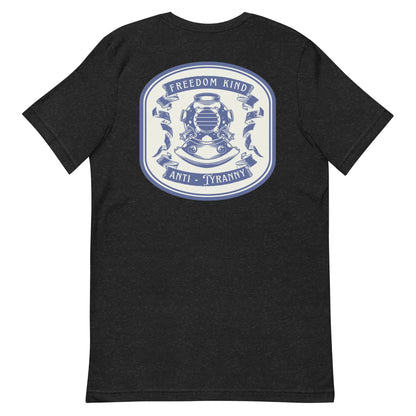 Freedom Kind Anti - Tyranny Vintage Scuba Logo T-shirt - Image #3